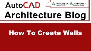 How to Create Walls  AutoCAD Architecture Tutorial 6 [upl. by Zimmermann115]