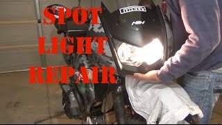 KLR Spotlights broken wire repair [upl. by Oca]