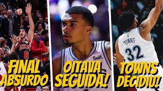 Chicago consegue VIRADA ABSURDA  Towns DECIDE contra o Pelicans  Spurs perde OITAVA SEGUIDA [upl. by Adiarf]