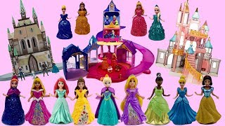 MagiClip Princess Dress Mix Up with 3 Different Castles [upl. by Lletram]