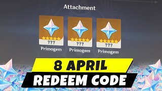 8 April New Redeem Code Genshin Impact 45 [upl. by Eicyak]