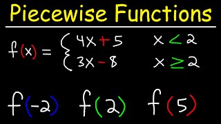 Evaluating Piecewise Functions  PreCalculus [upl. by Lugo]