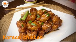 Sweet and spicy Korean chicken recipe  easy Korean chicken with sauce  SAIMA HASHMI Saima319 [upl. by Ailegave555]