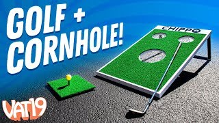 Can We Sink the Ball Cornhole Golf Club Challenge [upl. by Enid]