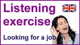 English listening practice  Looking for a job [upl. by Astrid946]