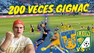 REACCION DESDE TRIBUNA  LEON VS TIGRES  JORNADA 1 CLAUSURA 24  EL GOL 200 DE GIGNAC  LIGA MX [upl. by Zobkiw]