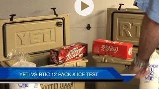 YETI VS RTIC cooler ICE TEST [upl. by Aiveneg]