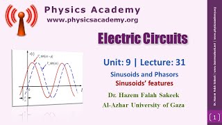 Sinusoids’ features دوائر كهربية محاضرة 31 خصائص الدوال الموجية [upl. by Annoyt]