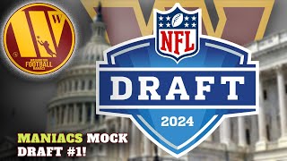 Washington Commanders Mock DRAFT Manaics Pick Em [upl. by Rowell]