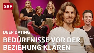 Date in der Therapiestunde – Haben wir die gleichen Erwartungen an Beziehungen  Deep Dating  SRF [upl. by Esli]