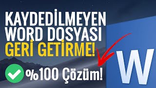 Silinen Dosyaları Geri Getirme   100 Kesin Çözüm [upl. by Thursby]