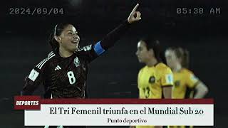 México vence a Australia en el Mundial Femenil Sub 20 de Colombia 2024 [upl. by Jak684]