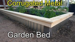 Corrugated raised beds for my garden  New Style [upl. by Ahsyekal875]