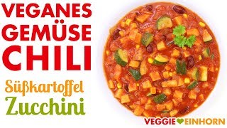 Gesundes leckeres VEGANES GEMÜSE CHILI  Einfaches veganes Rezept kochen  Vegan gesund essen [upl. by Kcirdle]