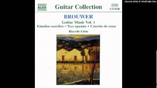 Leo Brouwer  Estudios Sencillos  First Series II performed by Ricardo Cobo [upl. by Elkraps]