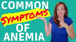 SYMPTOMS OF ANEMIA Common Symptoms of Iron Deficiency Low Hemoglobin Low Ferritin Low Iron Levels [upl. by Alita]