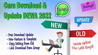 Ikuti Langkahnya CARA DOWNLOAD UPDATE DAN INSTAL APLIKASI DEWA 2022 [upl. by Cordeelia]