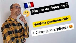 Comment distinguer la nature dun mot de sa fonction   exemples danalyse grammaticale [upl. by Malinda]