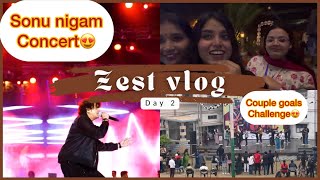 Lingayas vidyapeeth m sonunigam ka concert😍is pyaar ko kya naam du😳 vlog11 shristisinghvlogs [upl. by Colwin]