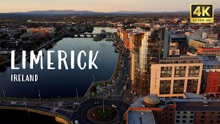 Limerick City 🇮🇪 Ireland  4k Drone view [upl. by Gianna603]