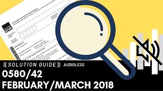 058042 FebruaryMarch 2018 Marking Scheme MS [upl. by Donnenfeld]