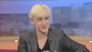 Tom Felton Draco Malfoy discusses Harry Potter on GMTV [upl. by Reagen]