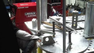 Welding Aluminum with a Lincoln PowerMig 350mp amp Stronghand BuildPro Table Part2 [upl. by Adli]