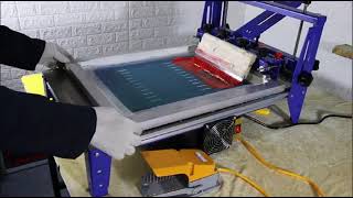 Three Directions Micro Adjust Vacuum Screen Printing Table [upl. by Ahsema897]