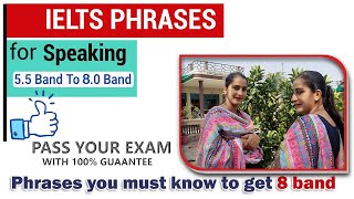 IELTS Speaking Phrases you must know to get 8 band [upl. by Aline]