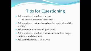 Reciprocal Teaching Questioning [upl. by Vasileior]