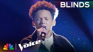 Jaylen Dunham Wins Coach Gwens REPLAY with His Cover of quotListenquot  The Voice Blind Auditions  NBC [upl. by Aliuqehs]