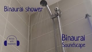 Binaural water shower soundscape  ambient sleep noise [upl. by Alaham533]