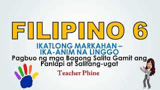 Filipino 6 Q3 Week 3 Panlapi at SalitangUgat [upl. by Ialohcin204]