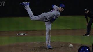 Jacob deGrom Slow Motion Mechanics and Pitch Grips [upl. by Etnahsal]