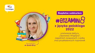 EGZAMIN 8 z polskiego omówienie lektury Opowieść Wigilijnaquot zagadnień związanych z epiką [upl. by Eiramanin]