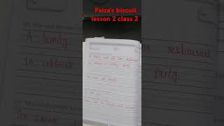 class 2 Oxford English workbook lesson 2 Faizas biscuit complete [upl. by Gosselin]