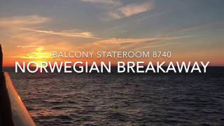 Norwegian Breakaway Balcony Stateroom 8740 [upl. by Noryv]