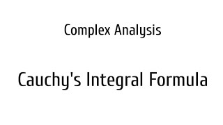 Complex Analysis  Cauchys Integral Formula شرح  Part1 [upl. by Gurney]