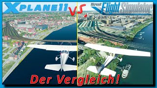 X Plane 11 vs Flight Simulator 2020 DER Optik VERGLEICH ► Yankees Flugschule s1e16 [upl. by Aerb507]