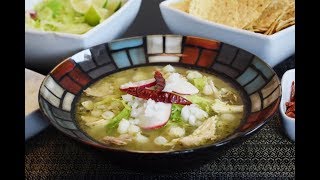 Green Pozole Recipe Mexican Food [upl. by Oram]