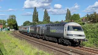 Rail Adventure 43468 amp 43480 Passing Billingham Jn Working A Railtour To Finsbury Park [upl. by Carlock329]