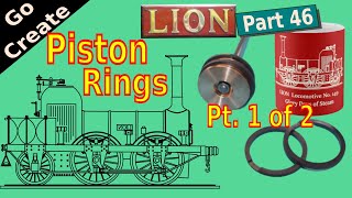 Pistons Rings pt1 using Graphite filled PTFE Lion  5quotg Miniature Loco Steam Engine Build pt46 [upl. by Cosetta]