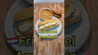 Broodje Frikandel Americain😂🇺🇸 foodshorts filet american lekker [upl. by Rois562]