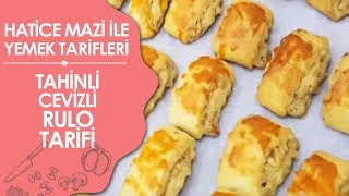 Hatice Mazı ile Yemek Tarifleri  Tahinli Cevizli Rulo Kurabiye Tarifi [upl. by Ahtnahc854]