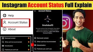 Instagram Account Status Full Explain  Instagram Account Status Kya Hai  Instagram Account Status [upl. by Lewls]