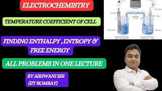 TEMPERATURE COEFFICIENT OF CELL  CALCULATION OF ENTROPY  ELECTROCHEMISTRY CLASS 12 CHEMISTRY [upl. by Eaves]