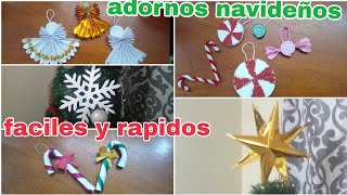 decoracion navideña ADORNOS navideños faciles y rapido SIN GASTAR [upl. by Kerman110]