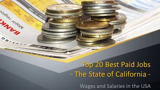 20 Best Paid Jobs in California [upl. by Erdna]