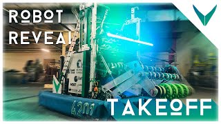 Team 4201  Rapid React 2022 Robot Reveal Presenting Takeoff [upl. by Rehpinnej]