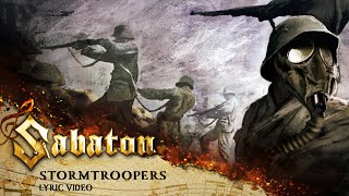 SABATON  Stormtroopers Official Lyric Video [upl. by Martinic673]